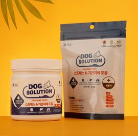 [Dog Solution] Stress & Bronchial Tubes (250g / 130g)-Dog Medicine, Dog Mental and Physical Relief, Dog Nutrition, Slugs, Natural Protein, Flower Worms-Made in Korea